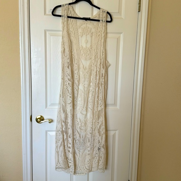 Kate & Mallory Other - Lace Duster Vest.     NWOT